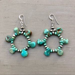 Turquoise Sun Earrings